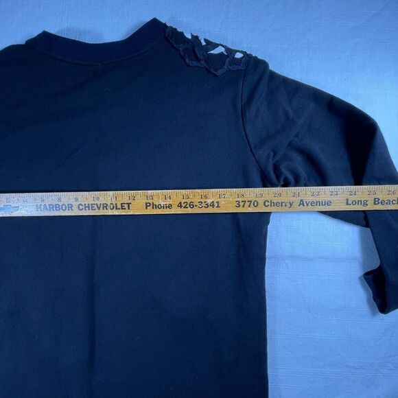 Vivienne Tam Black Embroidered Floral Pullover Sweatshirt P Small - Picture 7 of 8